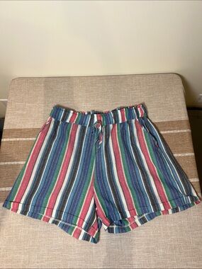 NWT gigio High-Waist Multicolor Striped Women’s Shorts